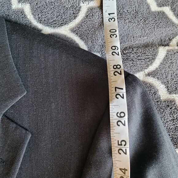 Brooks Brothers 346 Mens Wool Blend Blazer 38S Gray 2 Button Sport Coat Jacket - Picture 7 of 11